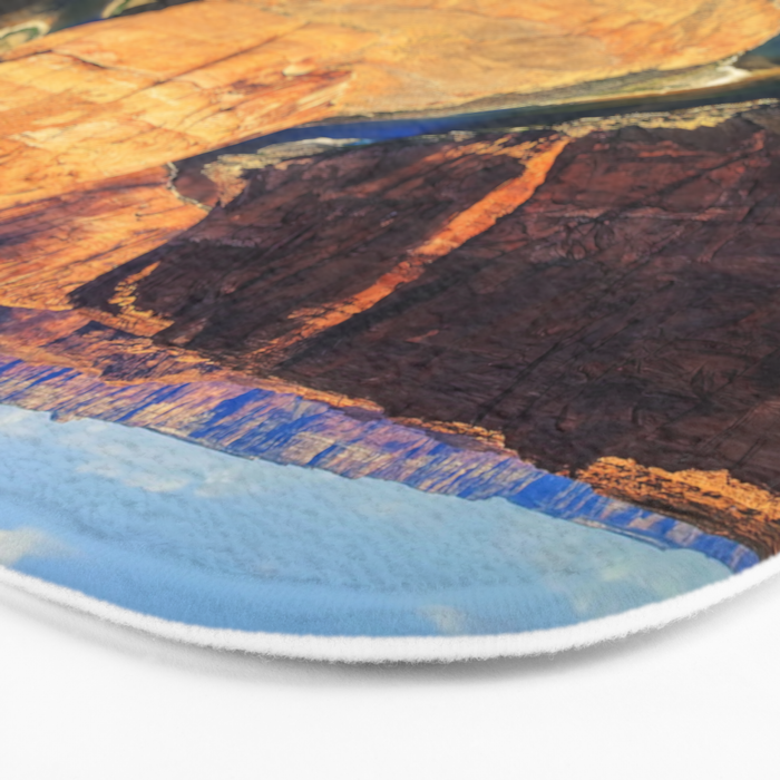 Stunning Horseshoe Bend, Colorado River, Glen Canyon scenic nature canyons photographic art print Bath Mat Gallery Image 3