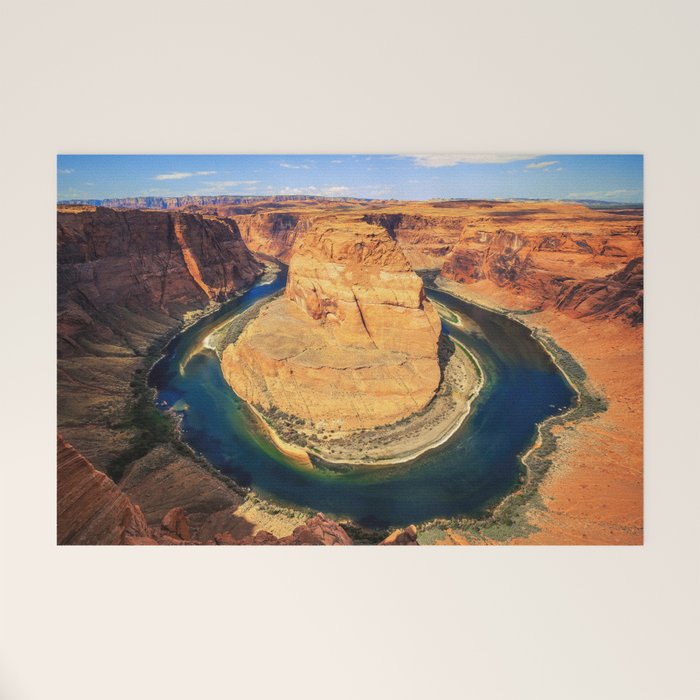 Stunning Horseshoe Bend, Colorado River, Glen Canyon scenic nature canyons photographic art print Welcome Mat Gallery Image 1