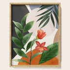 Abstract Tropical Art 12 Serving Tray Gallery Image 1