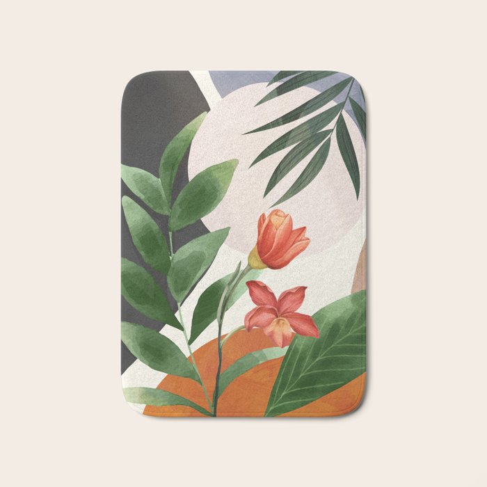 Abstract Tropical Art 12 Bath Mat Gallery Image 1