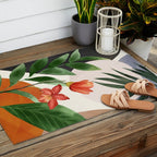 Abstract Tropical Art 12 Outdoor Rug Gallery Image 2