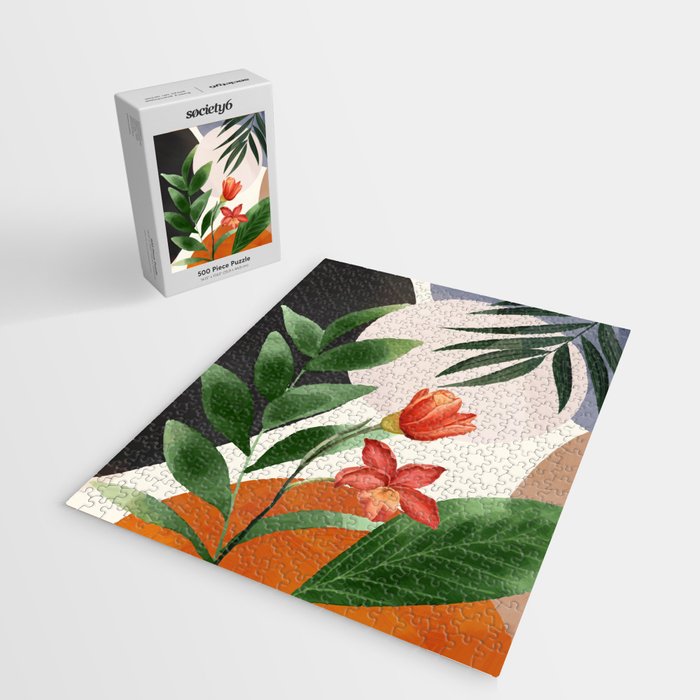 Abstract Tropical Art 12 Jigsaw Puzzle Gallery Image 2