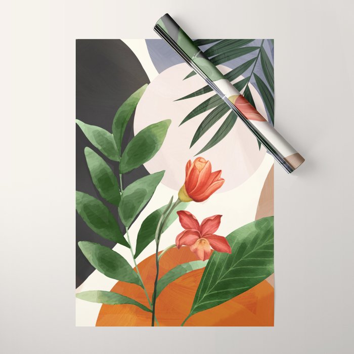 Abstract Tropical Art 12 Wrapping Paper Gallery Image 1