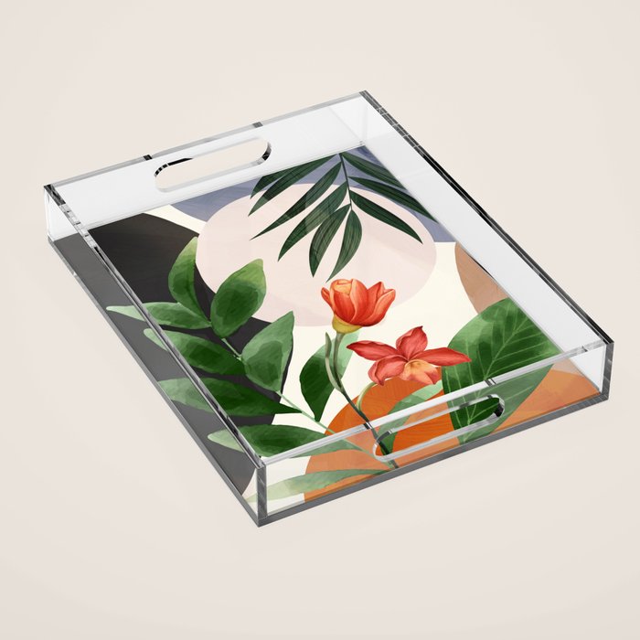 Abstract Tropical Art 12 Acrylic Tray Gallery Image 1