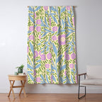 Botanical Garden - Lilac, Blue and Green  Window Curtain Gallery Image 5