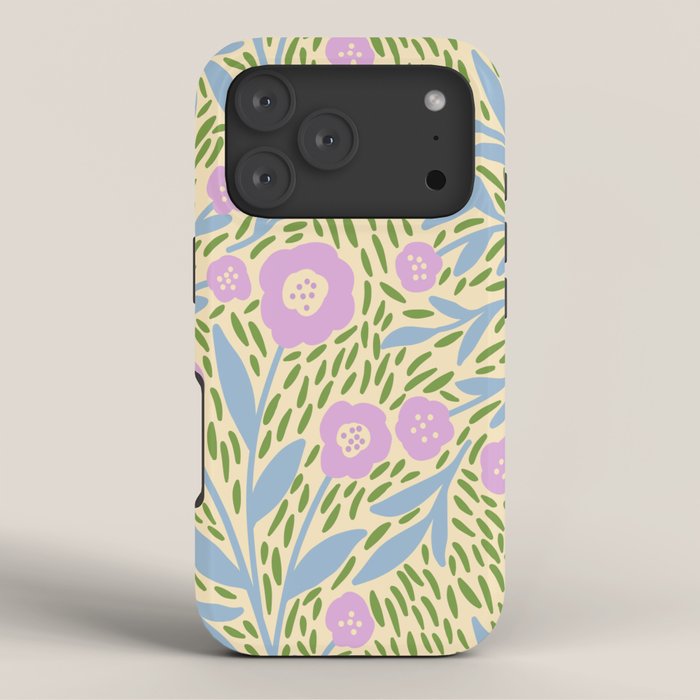 Botanical Garden - Lilac, Blue and Green  iPhone Case Gallery Image 3