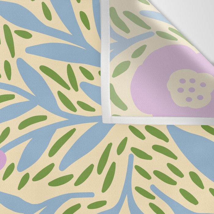 Botanical Garden - Lilac, Blue and Green  Wall Tapestry Gallery Image 3