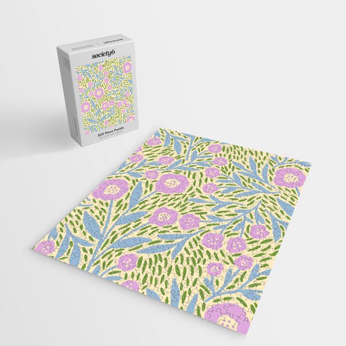 Botanical Garden - Lilac, Blue and Green  Jigsaw Puzzle Gallery Image 2