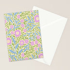Botanical Garden - Lilac, Blue and Green  Stationery Card Gallery Image 2