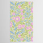 Botanical Garden - Lilac, Blue and Green  Tablecloth Gallery Image 2