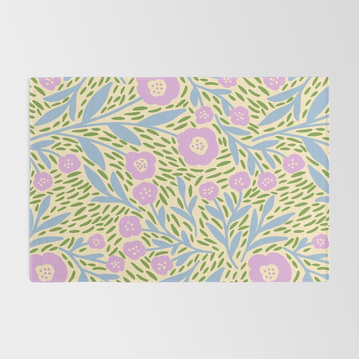 Botanical Garden - Lilac, Blue and Green  Rug Gallery Image 2