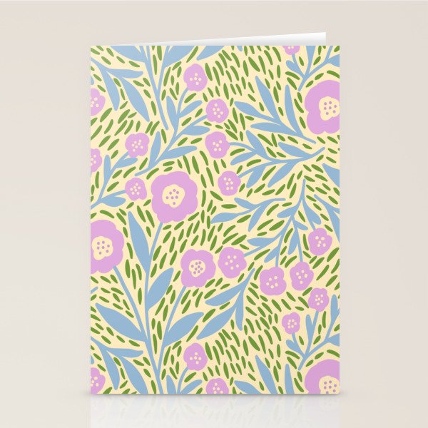 Botanical Garden - Lilac, Blue and Green  Stationery Card Gallery Image 2