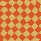 Orange Sunset Checker Coffee Mug Gallery Image 2