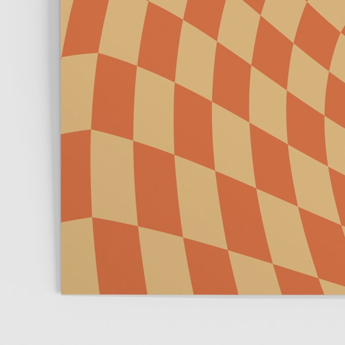 Orange Sunset Checker Poster Gallery Image 3