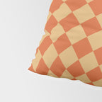 Orange Sunset Checker Pillow Sham Gallery Image 4