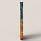 Red Blue Gold Low Poly Abstract Art iPhone Case Gallery Image 2