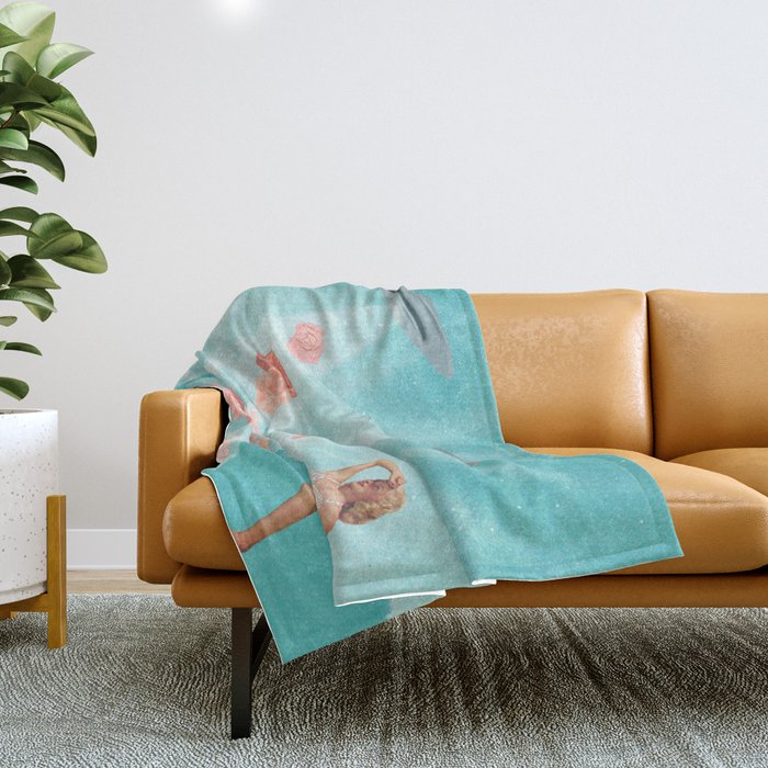 Flower Power // Spring is coming Throw Blanket Gallery Image 1