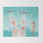 Flower Power // Spring is coming Throw Blanket Gallery Image 2