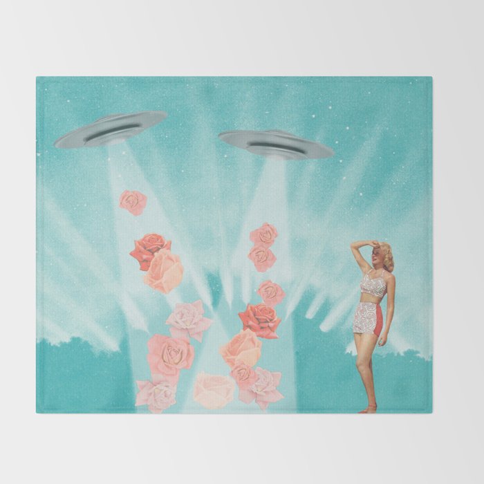 Flower Power // Spring is coming Throw Blanket Gallery Image 2