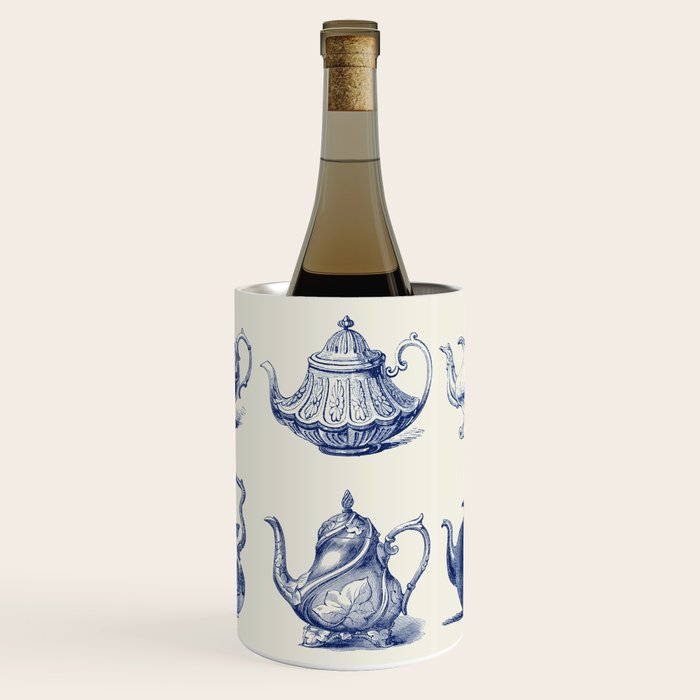 Blue Tea Pots Wine Chiller Gallery Image 1