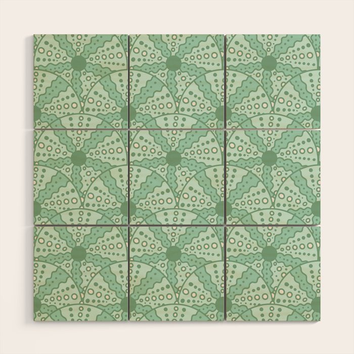 Sea Urchins - Aqua Blue Wood Wall Art Gallery Image 1