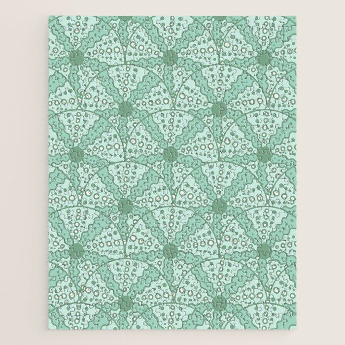 Sea Urchins - Aqua Blue Jigsaw Puzzle Gallery Image 1