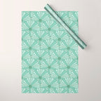 Sea Urchins - Aqua Blue Wrapping Paper Gallery Image 1