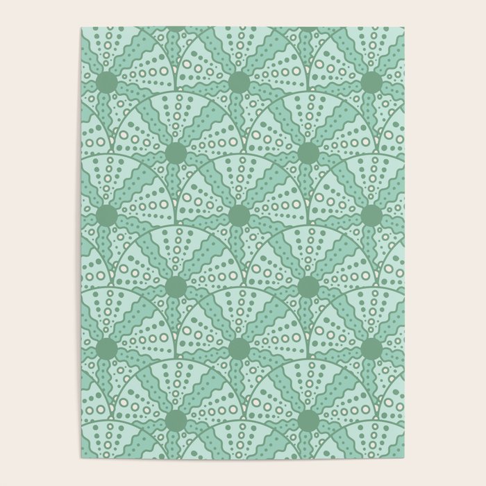Sea Urchins - Aqua Blue Poster Gallery Image 4