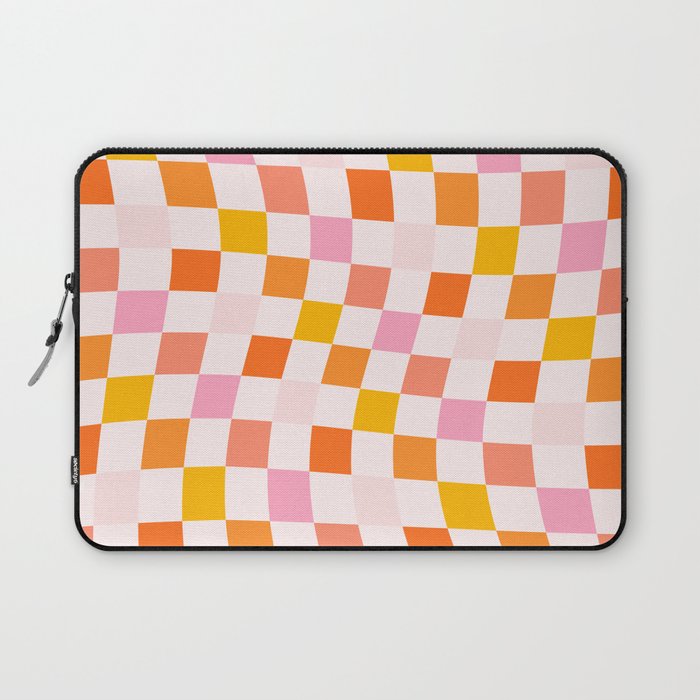Checkers: PATTERN 04 | The Peach Edition Laptop Sleeve Gallery Image 1
