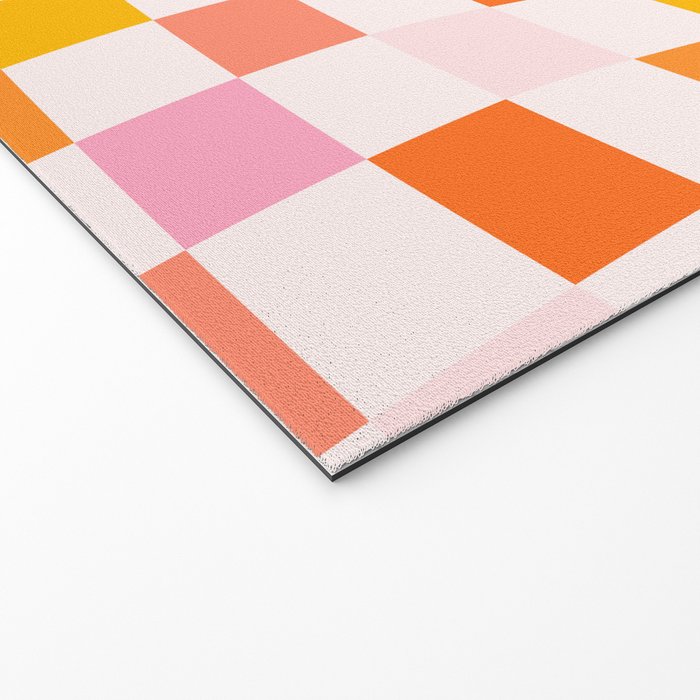 Checkers: PATTERN 04 | The Peach Edition Welcome Mat Gallery Image 2