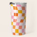 Checkers: PATTERN 04 | The Peach Edition Travel Mug Gallery Image 3