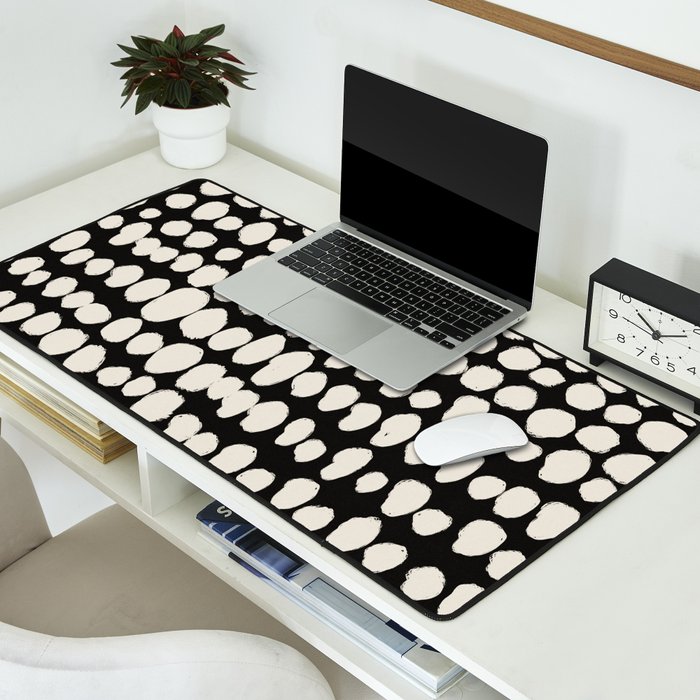 Irregular Polka Dot Pattern #2 Desk Mat Gallery Image 2
