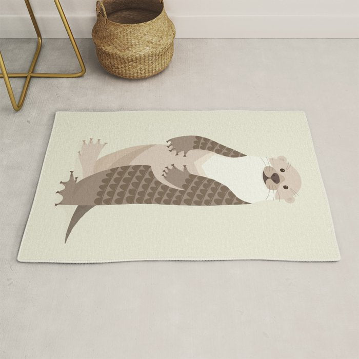 Whimsical Otter Rug Gallery Image 1