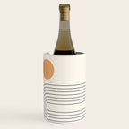 Mid Century Modern Geometric 61 (Rainbow and Sun Abstraction) Wine Chiller Gallery Image 3