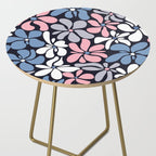 Abstract Flower, Navy, Blue, Pink, Gray, White Side Table Gallery Image 2