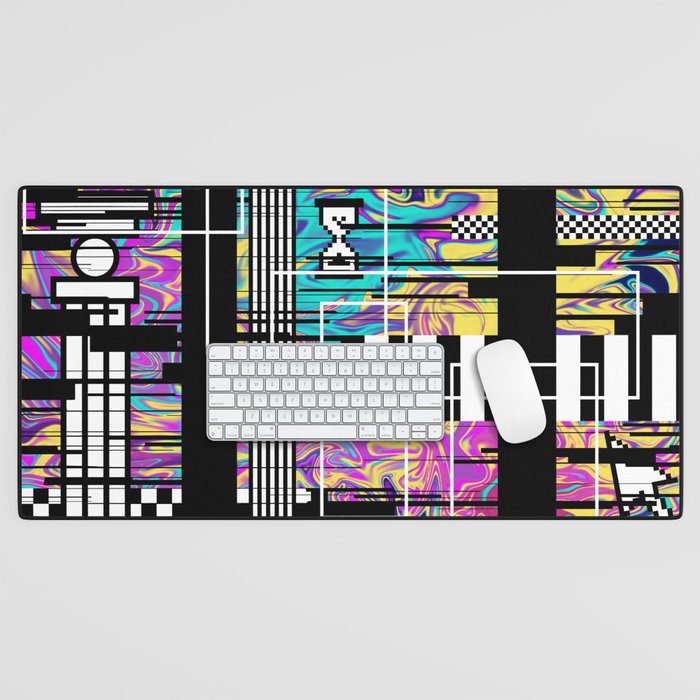 Vaporwave glitch 2 - 80s / 90s Retro Desk Mat Gallery Image 1