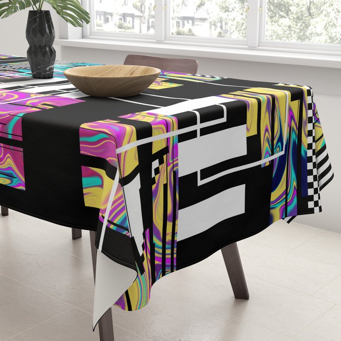 Vaporwave glitch 2 - 80s / 90s Retro Tablecloth Gallery Image 3