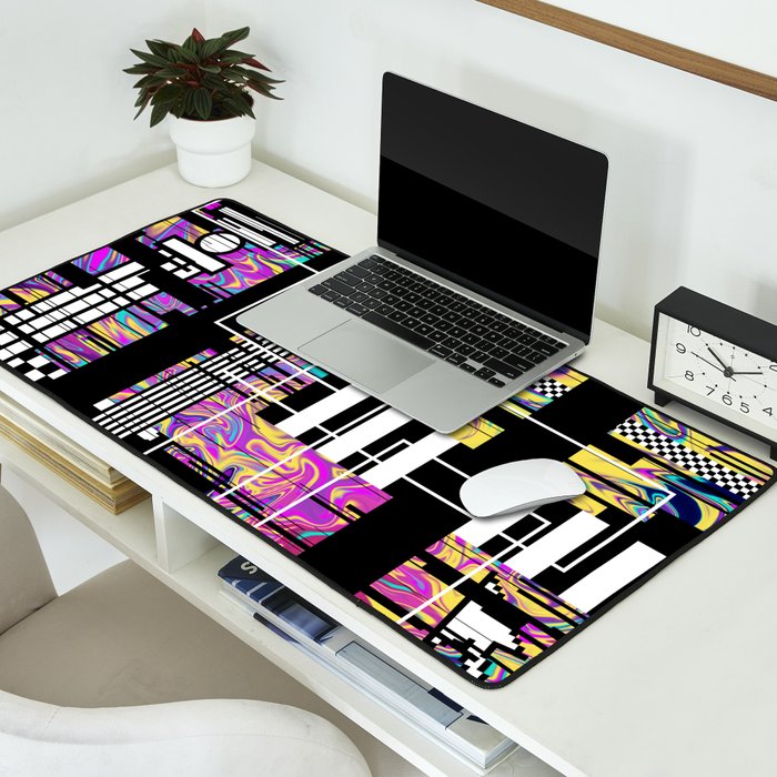 Vaporwave glitch 2 - 80s / 90s Retro Desk Mat Gallery Image 2