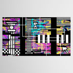 Vaporwave glitch 2 - 80s / 90s Retro Tablecloth Gallery Image 2