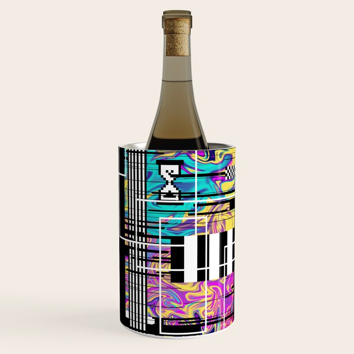 Vaporwave glitch 2 - 80s / 90s Retro Wine Chiller Gallery Image 1
