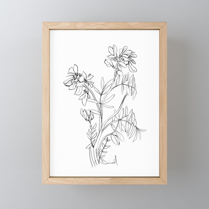 Floral 3 Mini Art Print Gallery Image 1