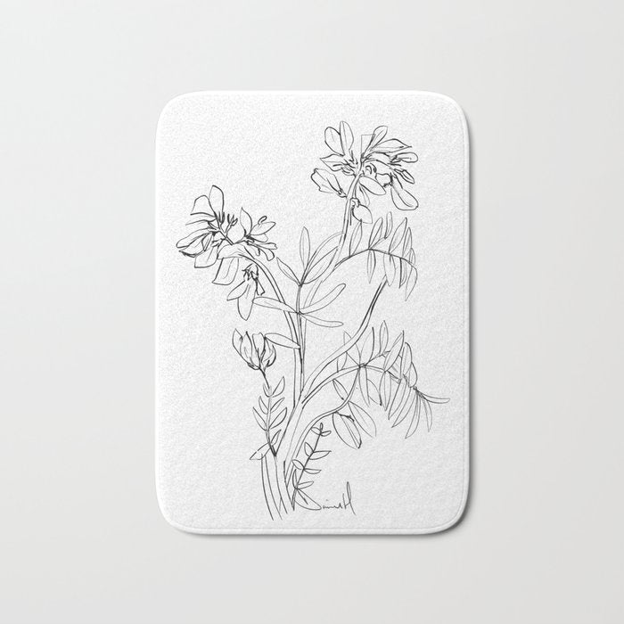 Floral 3 Bath Mat Gallery Image 1