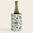 Ottoman Arabesque Floral Pattern Lemon Blue Turquoise & Red Wine Chiller Gallery Image 2