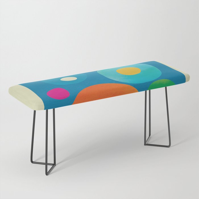 Mid-Century Abstract Balance 14 Bench Gallery Image 1