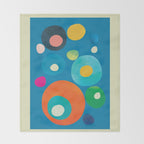 Mid-Century Abstract Balance 14 Throw Blanket Gallery Image 2
