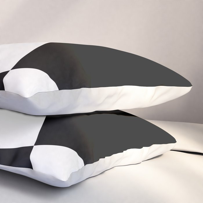 Minimalist Black and White 82 Pillow Sham Gallery Image 3