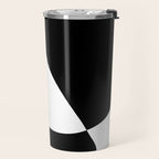 Minimalist Black and White 82 Travel Mug Gallery Image 2