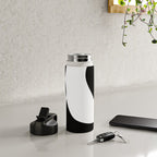 Minimalist Black and White 82 Water Bottle Gallery Image 5
