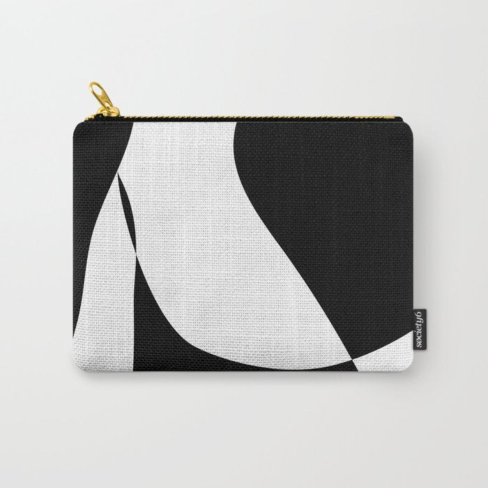 Minimalist Black and White 82 Carry All Pouch Gallery Image 1