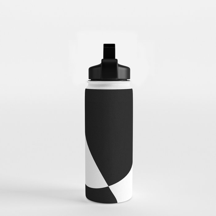 Minimalist Black and White 82 Water Bottle Gallery Image 2